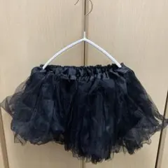 黒 チュール パニエ フリル付き
