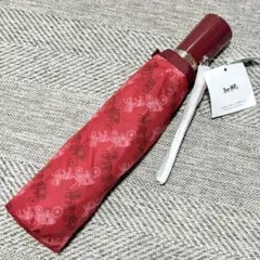 極美品　COACH コーチ　キャリッジ&ホース総柄　ワンタッチジャンプ傘