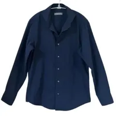 週末価格ユナイテッドアローズ メンズ おしゃれ シャツ テクスチャ ネイビー M