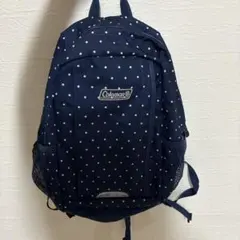 Coleman リュック バックパック ネイビー ドット柄