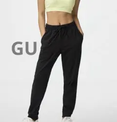 新品未使用 GU アクティブ ドライ ストレッチ ジョガーパンツ ブラック M