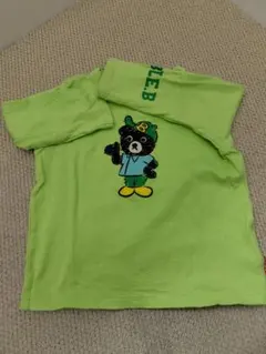 ミキハウス ダブルB 長袖Tシャツ グリーン 90cm