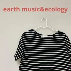 earth music&ecology ストライプ レディースTシャツ