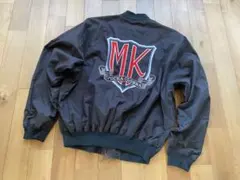 【MICHIKO LONDON】ミチコロンドン スタジャン 80s ヴィンテージ 80年代 MICHIKO KOSHINO ロゴ刺? 袖レザー ウールスタジャン