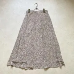 美品 ユナイテッドアローズ 花柄 ロングスカート ボタニカル ピンク とろみ