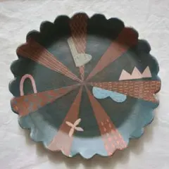 増田良平　プレート皿　陶芸　作家物　やちむん 増田良平 プレート皿 陶芸 作家物 やちむん