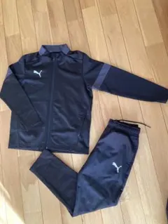 プーマ130㎝　ジャージ上下セット　ブラック
