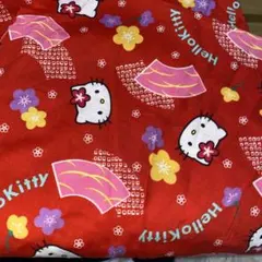 ハローキティ キティちゃん はぎれ 生地 布 ハイビスカス 平成