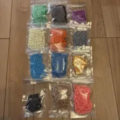 アイロンビーズセット 12袋とデザインシート13枚