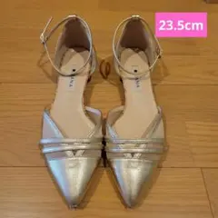 DIANA ゴールド パンプス ストラップ 23.5cm