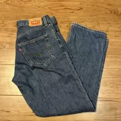 Levi's デニム ダークブルー　　94baggy27サイズ