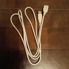 USB Aオス - USB Bメスケーブル 1.5m ホワイト