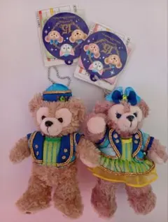 ダッフィーとフレンズ 15周年記念ぬいぐるみバッジ　セット