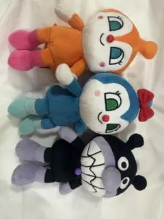 アンパンマン ぬいぐるみ 3体セット バイキンマン ドキンちゃん コキンちゃん