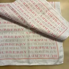 BURBERRY ハンカチ ロゴデザイン ピンクのサムネイル