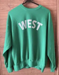 coca グリーン WEST プリントトレーナー