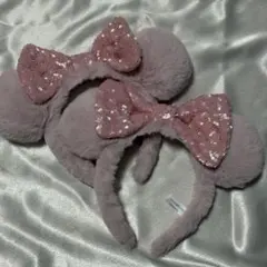 ミニー　カチューシャ　ピンク　ふわふわ