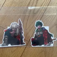 ヒロアカ ダイカットステッカー 緑谷出久 爆豪勝己 轟焦凍 ジャンショ