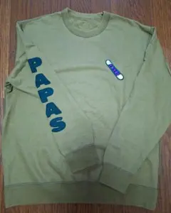 タイムサービス。Papas パパス スウェット カーキ メンズ