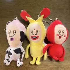 【3点セット】こびとづかん ぬいぐるみ マスコット ボールチェーン付