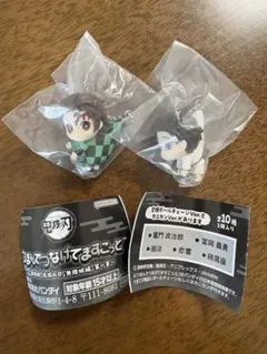 鬼滅の刃 つまんでつなげてますこっと　竈門炭治郎　狛治 ボールチェーンver.