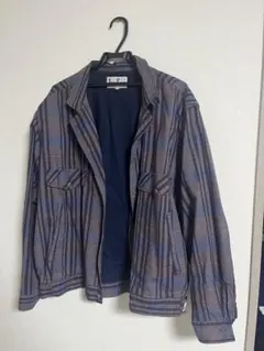 古着 ￼シャツジャケット チェック Lサイズ イタリア