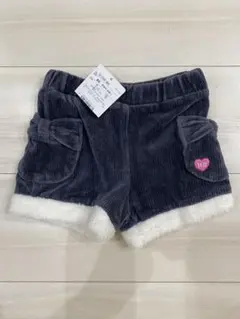 ホットビスケッツ ボア付きコーデュロイ ショートパンツ 80cm 新品
