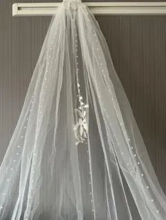 ウェディング　ロングベール　結婚式