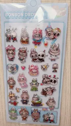 ♡ラブブ　中まで固いボンボンドロップシール♡