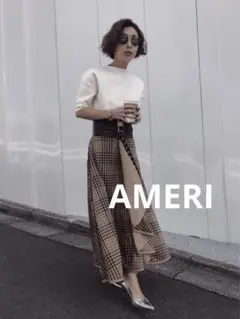 Ameri VINTAGE RAFFLE FLARE CHECK SKIRTのサムネイル