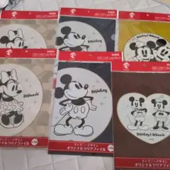 ディズニー　デザイン　オリジナル　クリアファイル　午後の紅茶