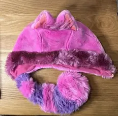 【即日発送可能】ディズニー 帽子 チェシャ猫 ファンキャップマフラー