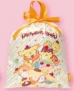 ガチャ サンリオキャラクターズ 巾着バッグ ポムポムプリン 3枚セット