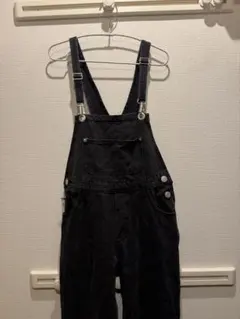 ブラックデニムサロペット