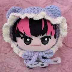 ぬい服たれ耳 うさぎ 犬 ボンネット 編み物 ハンドメイド ちびぐるみ