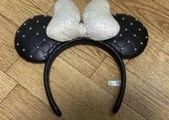 ディズニーカチューシャ キルティング 黒