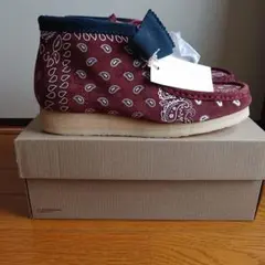 Clarks バンダナ柄 スエードブーツ　サイズ42　26.5cm〜27.0cmのサムネイル