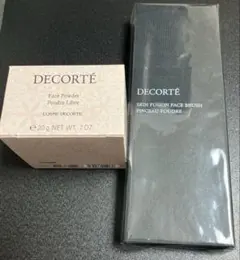 DECORTE フェイスパウダーglow pink&スキンフュージョンブラシ