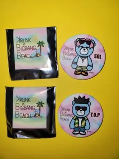 KRUNK×BIGBANG BEACH 缶バッジ T.O.P •SOL