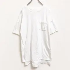 【セブンデイズサンデイ】ポケットTシャツ 白 半袖 ロング丈 オーバーサイズのサムネイル