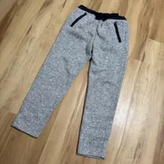 グレー スウェットパンツ ジッパーポケット付き