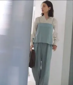 美品 ourhome 洗えるフリンジベスト ダークネイビー - メルカリ