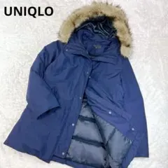 美品✨ユニクロ ノンキルトダウンショートコー ネイビー XL