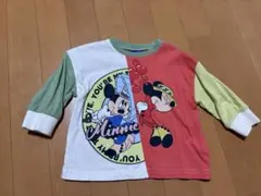 ミッキー＆ミニー 長袖カットソー クレイジーパターン