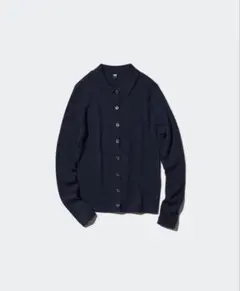 メリノリブポロカーディガン