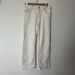 H&M ホワイトデニム　ローウエスト