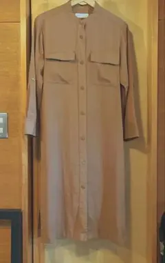 BEAUTY&YOUTH ブラウン シャツワンピース