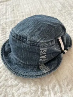 コムサイズム 46cm デニム生地の帽子