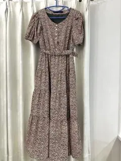 an another angelus 小花柄ティアードロングワンピースのサムネイル