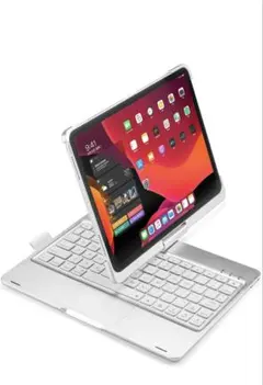 iPad キーボードケース シルバー